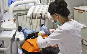 Sala Reception - Studio dentistico a Roma Leadent